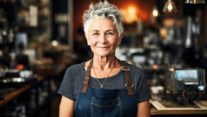 Rentnerin im Minijob; Symbolfoto zum Artikel mehr Geld ab 2024 ©stock.adobe.com/top images