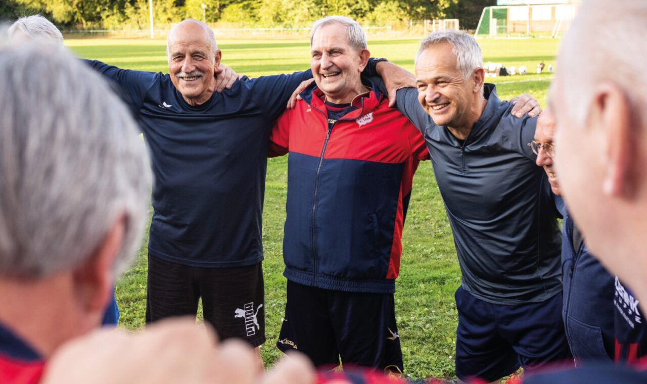 Die Walking Football Mannschaft vom TSV Stotel