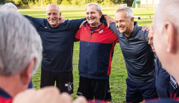 Die Walking Football Mannschaft vom TSV Stotel